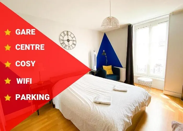Macon - Gare - Centre Ville - Parking - Cosy - Wifi